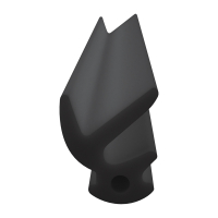 3D Modell der Lippendichtung LP372 in schwarz für Fenster.