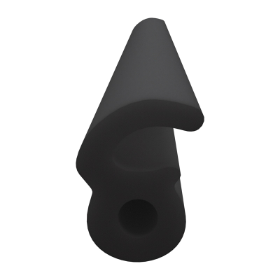 3D Modell der Lippendichtung LP376 in schwarz für Fenster.