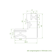 Einlauftrichter 39 x 35 mm | Sonderanfertigung