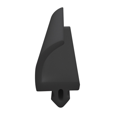 3D Modell der Lippendichtung LP381 in schwarz für Fenster.
