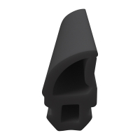 3D Modell der Lippendichtung LP384 in schwarz für Fenster.