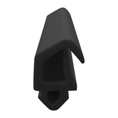3D Modell der Lippendichtung LP385 in schwarz für Fenster.
