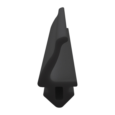 3D Modell der Lippendichtung LP386 in schwarz für Fenster.