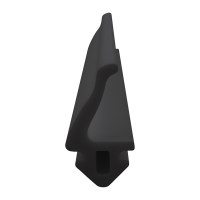 3D Modell der Lippendichtung LP386 in schwarz für Fenster.