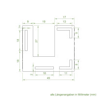 Einlauftrichter 45 x 40 mm | Sonderanfertigung