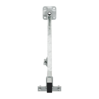 DEFLEX Stützpfosten Typ 1 / 1200 mm für Bodenhülse, inkl. Stützfuß, Stauhöhe bis 1200 mm
