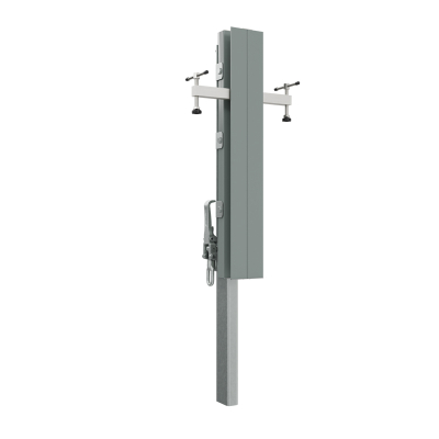 DEFLEX Stützpfosten Typ 4 / 600 mm, für Bodenhülse, für doppelseitige Dammbalkenaufnahme, für Stauhöhe bis 600 mm