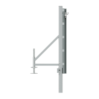 DEFLEX Stützpfosten Typ 4 / 1200 mm, für Bodenhülse, inkl. Stützfuss, für doppelseitige Dammbalkenaufnahme, für Stauhöhe bis 1200 mm