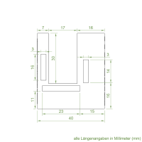 Einlauftrichter 38 x 45 mm | Sonderanfertigung