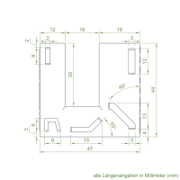 Einlauftrichter 46 x 44 mm | Sonderanfertigung