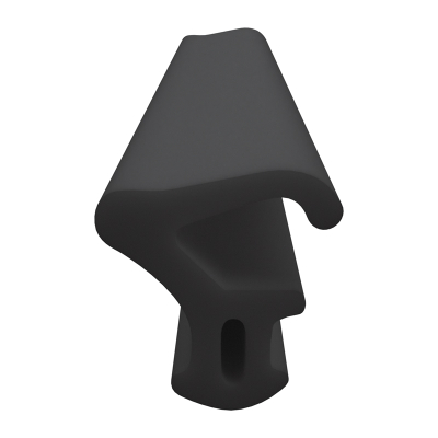 3D Modell der Lippendichtung LP393 in schwarz für Fenster.