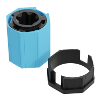 Set 10/P | Becker Adapter-Set für Achtkant-Stahlwelle SW 40 für sanfte Hinderniserkennung | für Becker Antriebe Serie P