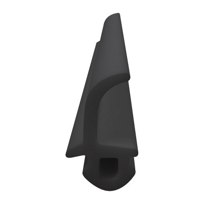 3D Modell der Lippendichtung LP394 in schwarz für Fenster.