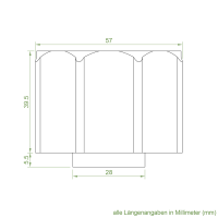 Set 11/P | Becker Adapter-Set für Achtkant-Stahlwelle SW 60 für sanfte Hinderniserkennung | für Becker Antriebe Serie P