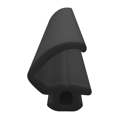 3D Modell der Lippendichtung LP396 in schwarz für Fenster.