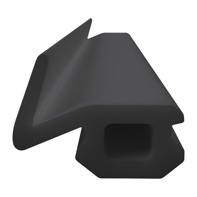 3D Modell der Lippendichtung LP399 in schwarz für Fenster.