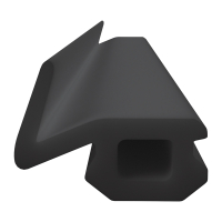 3D Modell der Lippendichtung LP399 in schwarz für Fenster.