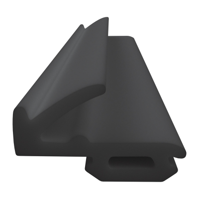 3D Modell der Lippendichtung LP404 in schwarz für Fenster.