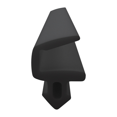 3D Modell der Lippendichtung LP407 in schwarz für Fenster.