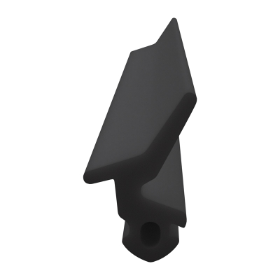 3D Modell der Lippendichtung LP413 in schwarz für Fenster.