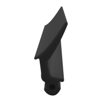 3D Modell der Lippendichtung LP414 in schwarz für Fenster.