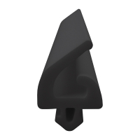 3D Modell der Lippendichtung LP418 in schwarz für Fenster.