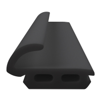 3D Modell der Lippendichtung LP423 in schwarz für Fenster.