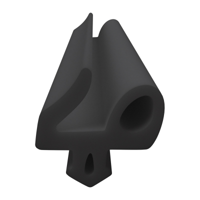 3D Modell der Lippendichtung LP425 in schwarz für Fenster.