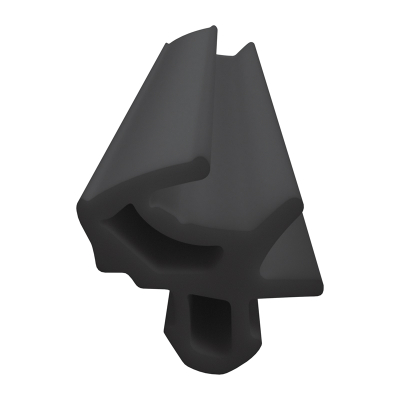 3D Modell der Lippendichtung LP430 in schwarz für Fenster.