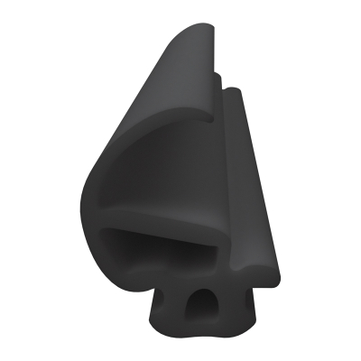 3D Modell der Lippendichtung LP435 in schwarz für Fenster.