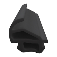 3D Modell der Lippendichtung LP436 in schwarz für Fenster.