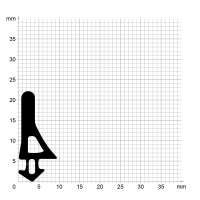 Zeichnung des Dichtungsprofils der Mitteldichtung MI081...