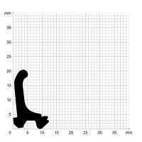 Zeichnung des Dichtungsprofils der Mitteldichtung MI082...