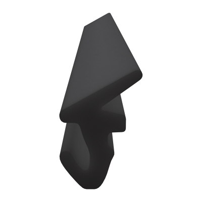 3D Modell der Lippendichtung LP439 in schwarz für Fenster.