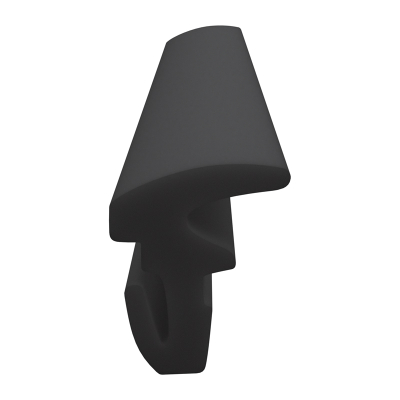 3D Modell der Lippendichtung LP440 in schwarz für Fenster.