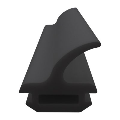 3D Modell der Lippendichtung LP441 in schwarz für Fenster.
