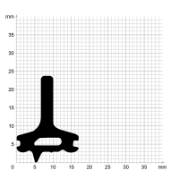 Zeichnung des Dichtungsprofils der Mitteldichtung MI091...