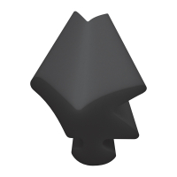 3D Modell der Lippendichtung LP447 in schwarz für...