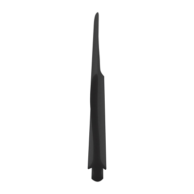 3D Modell der Lippendichtung LP448 in schwarz für Fenster.