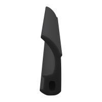 3D Modell der Lippendichtung LP460 in schwarz für Fenster.