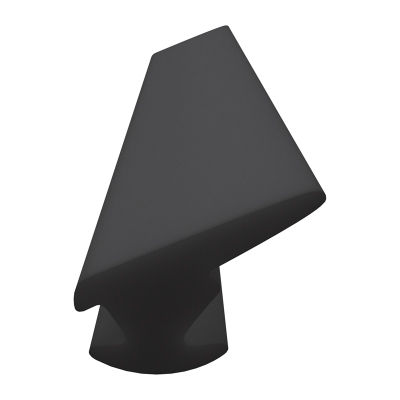 3D Modell der Lippendichtung LP464 in schwarz für Fenster.