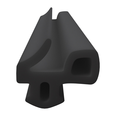 3D Modell der Lippendichtung LP465 in schwarz für Fenster.