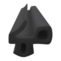 3D Modell der Lippendichtung LP465 in schwarz für Fenster.