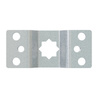 Rademacher Antriebslager 16 mm Stern-Loch Teilkreis 60 mm | gekröpft | für Rademacher Antriebe Large
