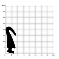 Zeichnung des Dichtungsprofils der Mitteldichtung MI163...