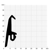Zeichnung des Dichtungsprofils der Mitteldichtung MI175...