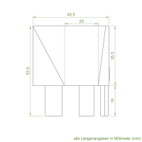 Einlauftrichter 45 x 40 mm | Sonderanfertigung