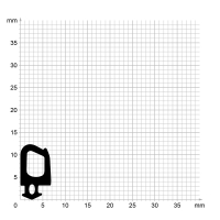 Zeichnung des Dichtungsprofils der Schlauchdichtung SL071.