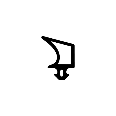 Muster - Anschlagdichtung AS077 | schwarz | ca. 10 cm