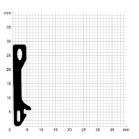 Zeichnung des Dichtungsprofils der Mitteldichtung MI221...